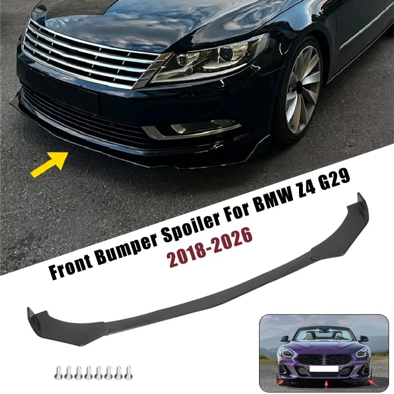 Sport Front Bumper Splitter Spoiler Lip For BMW Z4 G29 2018-2026 5Pcs Adjustable Sectional Car Exterior Tuning Body Kit