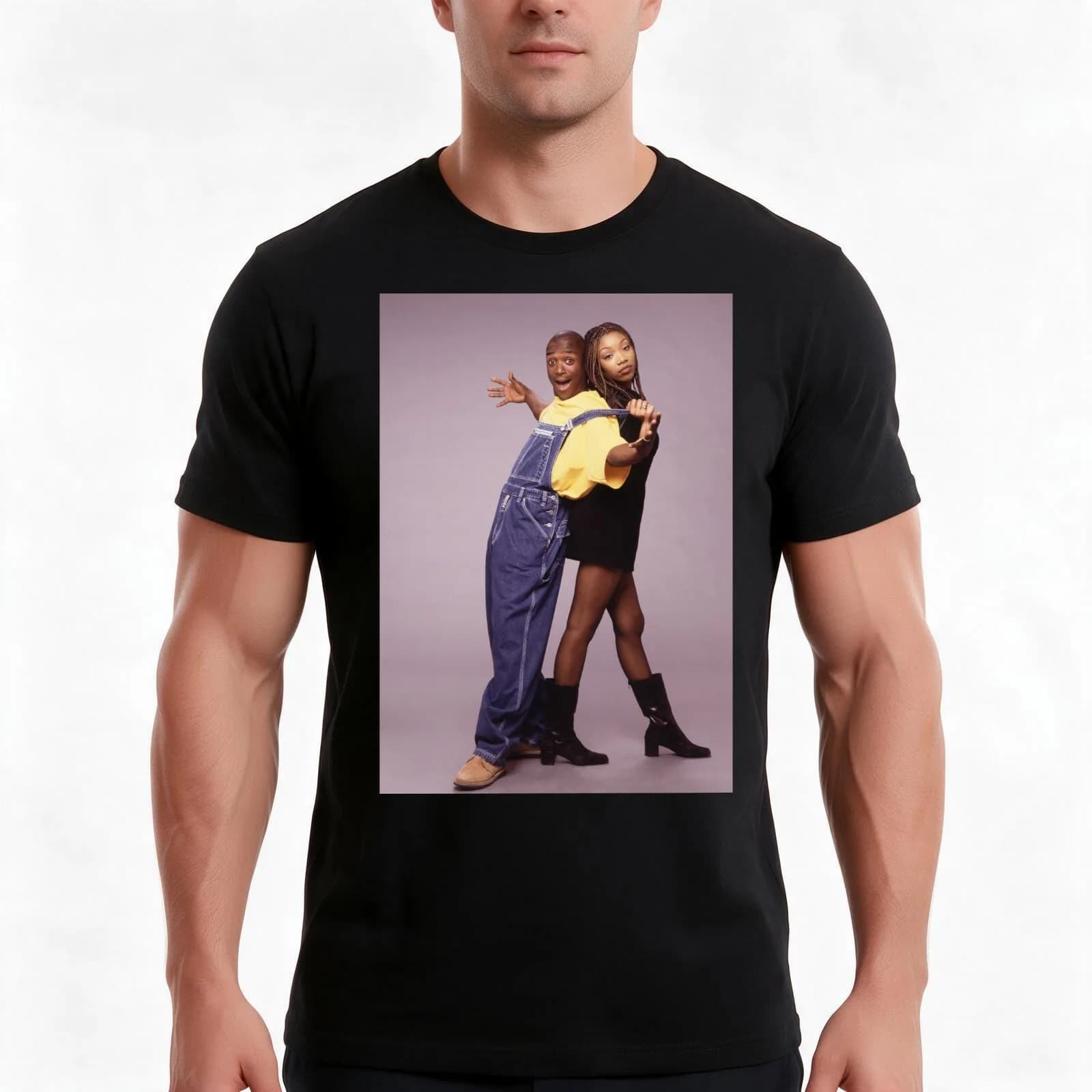 Moesha 90s TV Show and Series T-Shirt, Summer Casual Cotton Tee, Oversized Streetwear Tops, Vintage Graphic Print, 100% Cotton