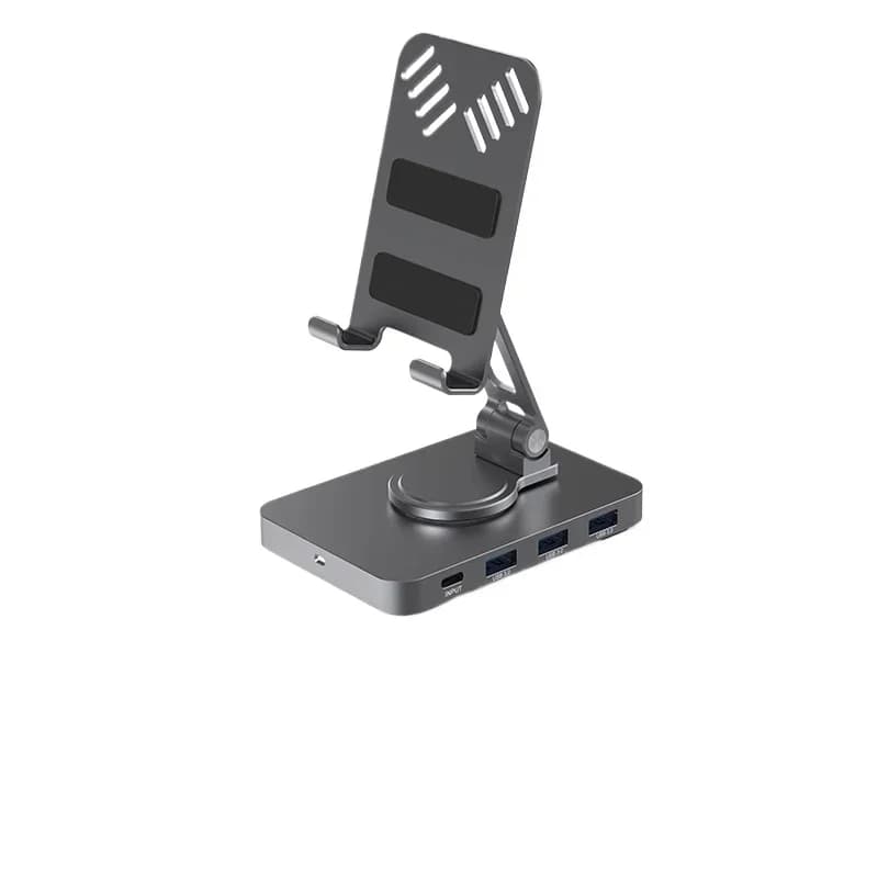 Mobile phone tablet rotating bracket docking station type-c docking station 4k60hz gigabit network port usb3.2