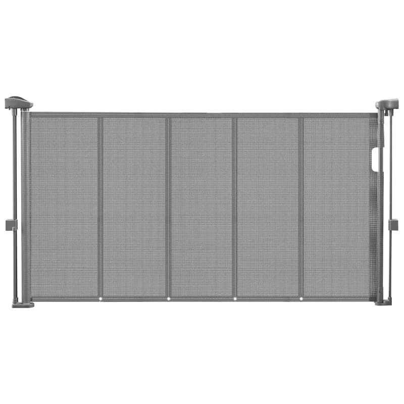 55/71/110in Retractable Baby Gate 34in Tall Extends Wide Retractable Gate for Kids Pets Mesh Material