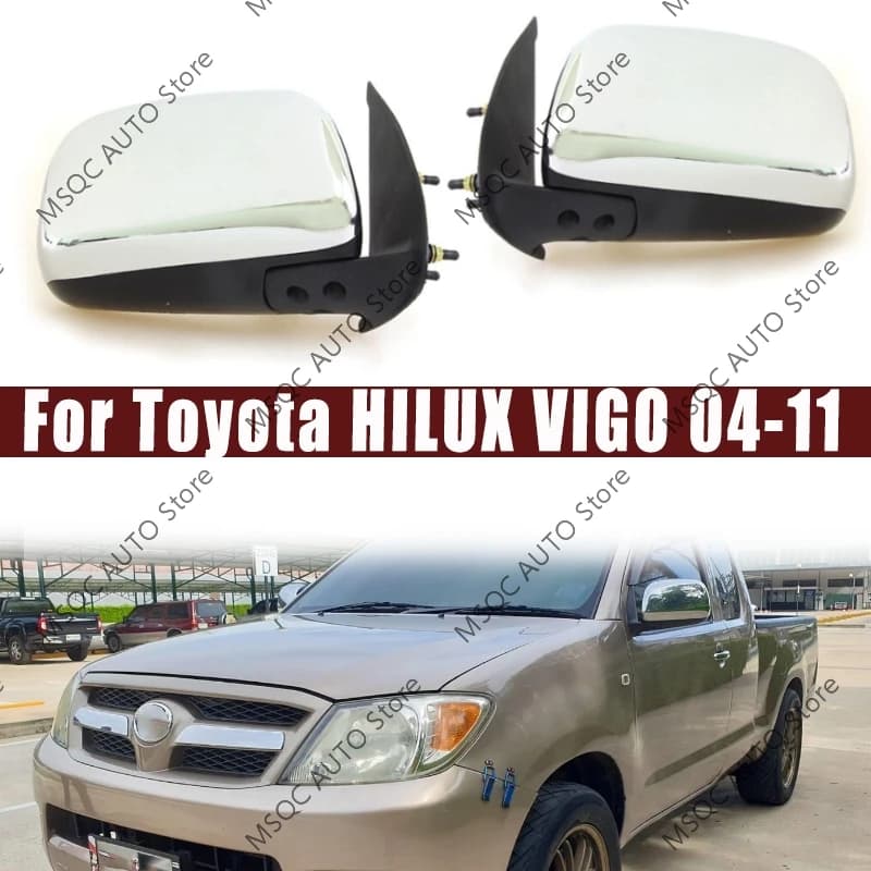 For Toyota HILUX VIGO 2004-2011 Car Side Mirror Assembly Auto Door Rearview Wing Mirror Assy Manual/Electric adjustment