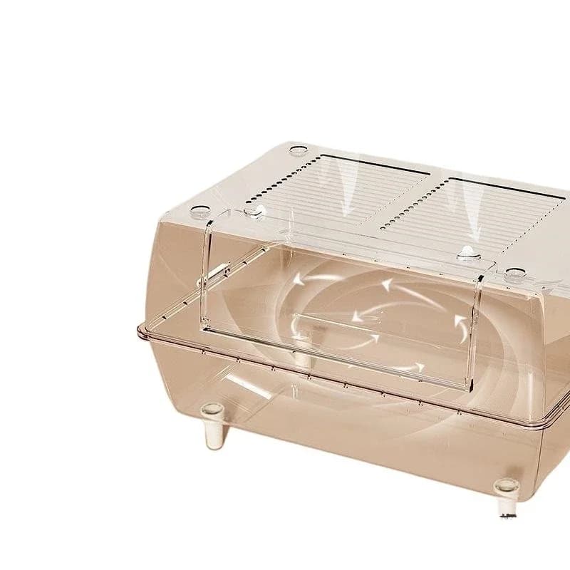 Hamster cage, acrylic, transparent villa, golden bear feeding box, rutin chicken
