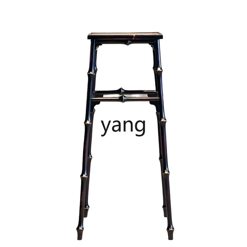 LTT round bamboo antique flower stand, vase stand, Chinese flower table, piano diagram, incense burner stand