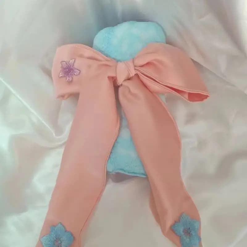 Sexy Couple Silky Touch Fill Cotton Soft Briefs Washable Lace Bow Sissy Erotic Ice Silk Panties Private Party Costume BF Gift
