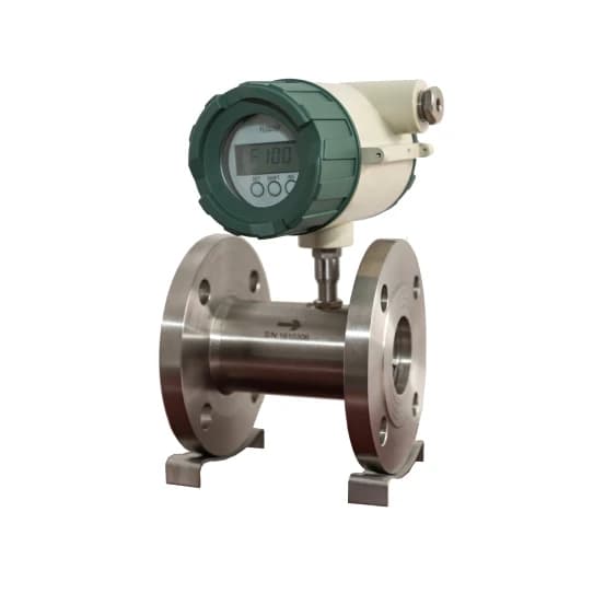 DN15 Stainless Steel Gas Turbine Flowmeter With Intelligent On-site Totalizer OEM Customizable For Air Medium