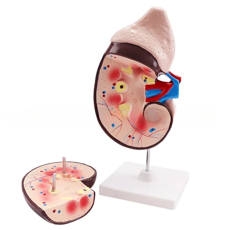 Biology teaching model, renal anatomy model, teaching medical model