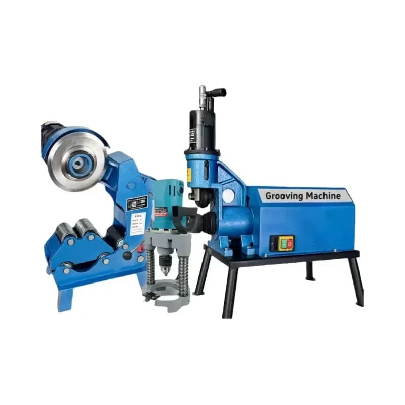 2026Hot KET Factory Price 50-219 Steel Pipe Grooving Machine on Electric 1100W for Sale