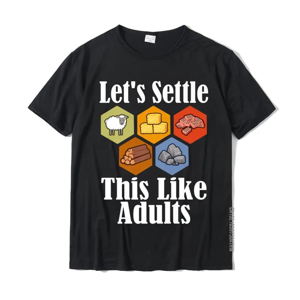 Settlers Board Game Night Longest Settle Sheep Ore Funny Premium T-Shirt Gift Tees For Men Cotton T Shirt Family Fashionable