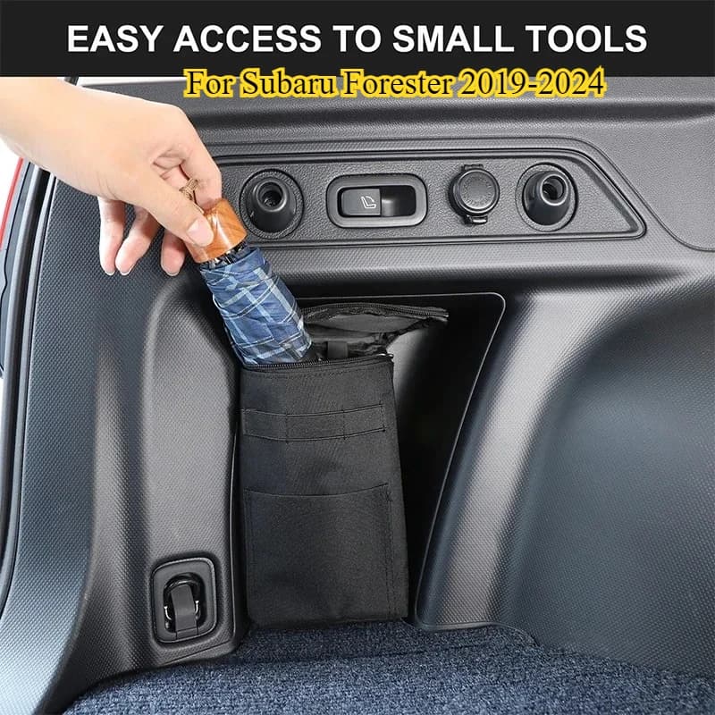 For Subaru Forester SK 2024 2023 2022 2021 2020 2019 Trunk Organizer Pocket BagTrunk Cubby Storage bag tool Cargo side pocket
