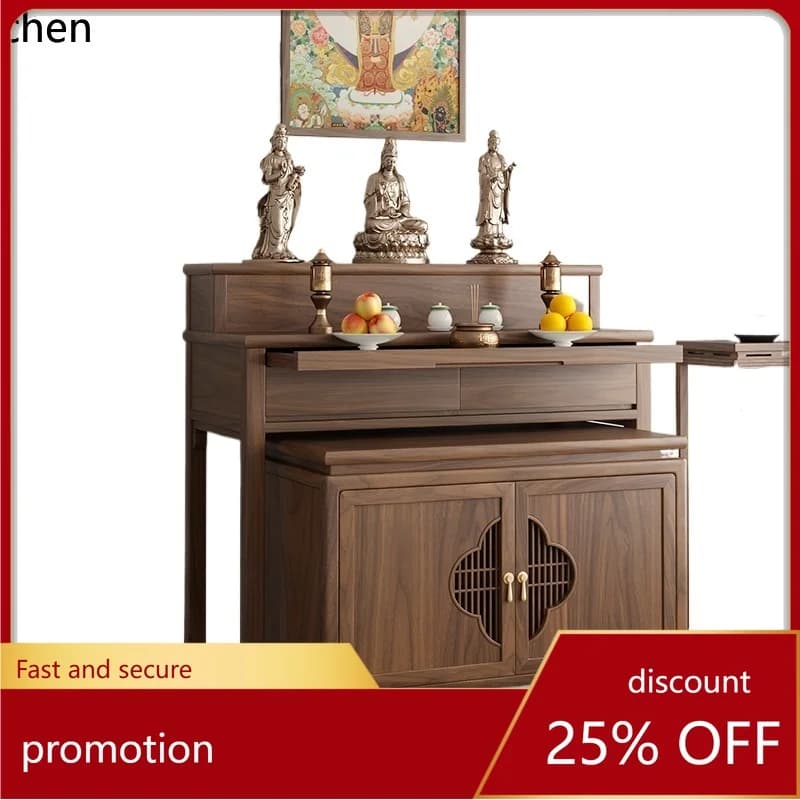 CZ table incense case household new Chinese solid wood Buddha table God of Wealth table
