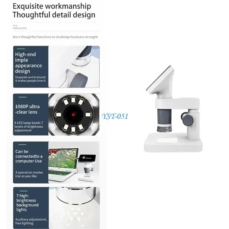 E15A Professional Digital Microscope with LCD Screen for Industrial Inspection