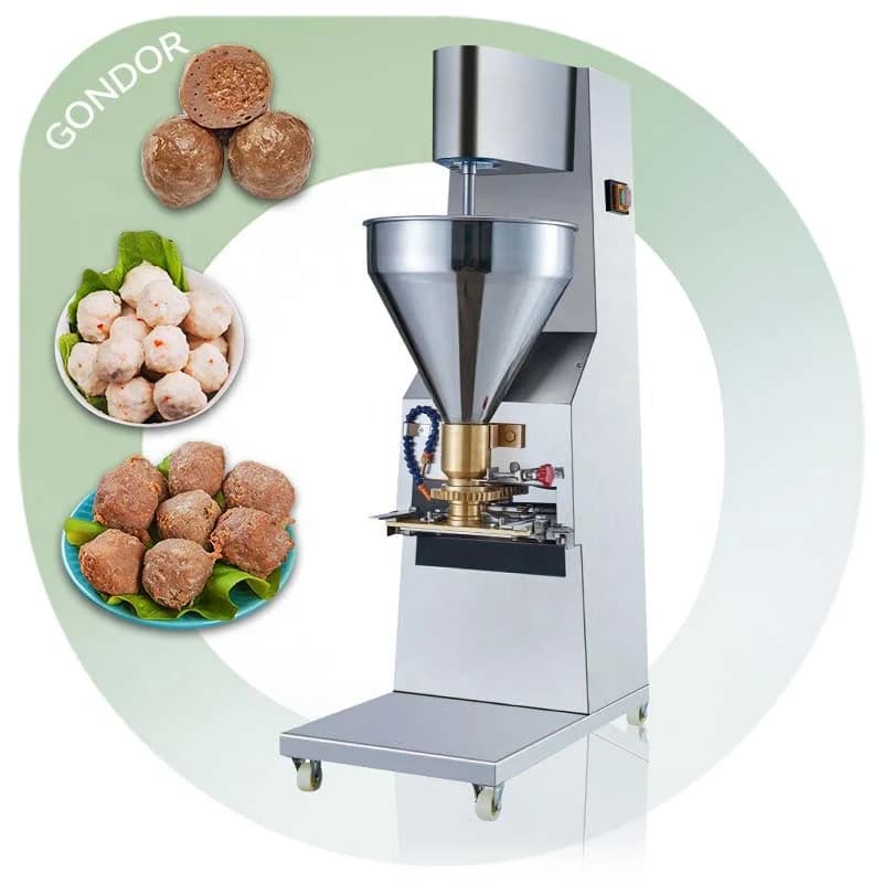 Big Size Mix Roll Molding Forming Halal Stuff 2 Head Fish Ball Used Meatball Filler Machine Maker Manual