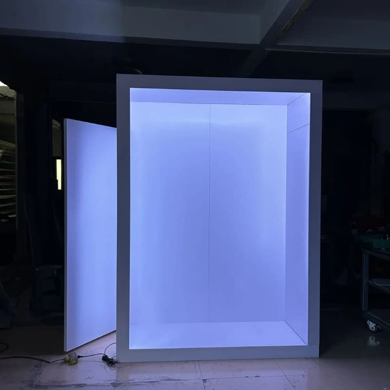 High-end magazine photo booth box wedding decoration photo booth background event party PVC display stand