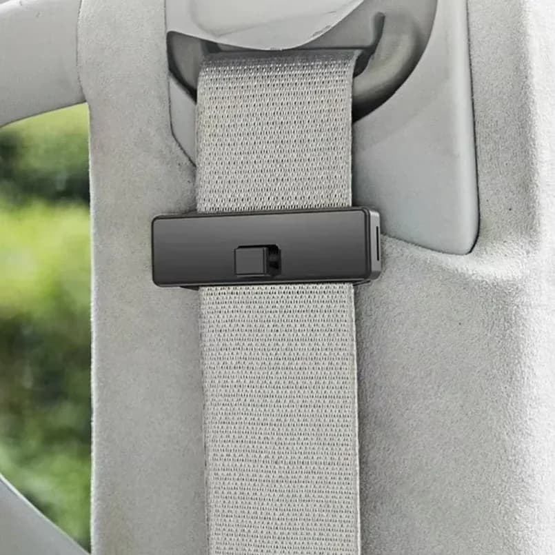 2-Pack Adjustable Car Seat Belt Clips - Universal Safety Belt Holder & Stopper for Secure Fit