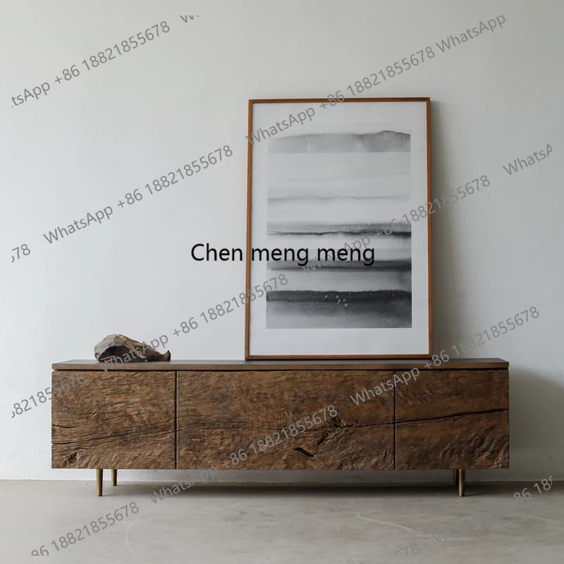 H Wabi Sandy Wind Entrance Cabinet TV Cabinet Living Room Modern Simple Chinese Medieval Small Apartment