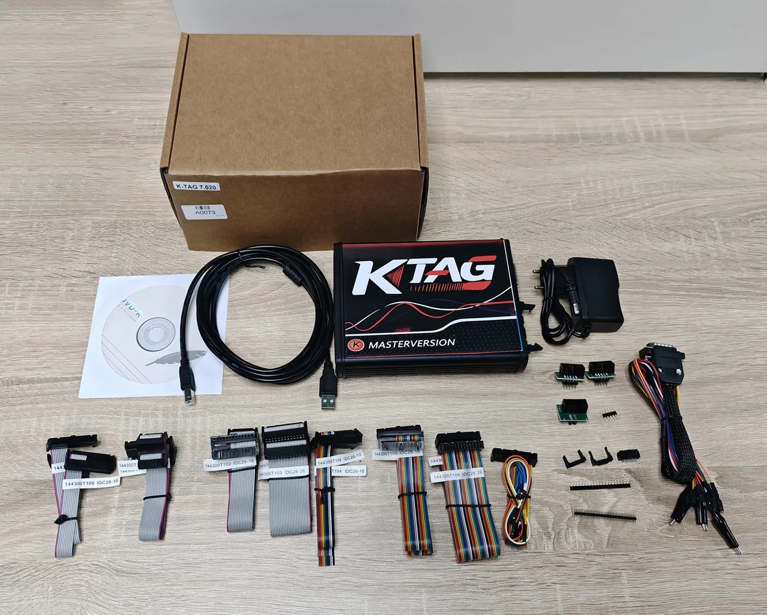 European Version ECU Programmer KTAG V7.020 V2.25 Red PCB Unlimited Points Network Capable