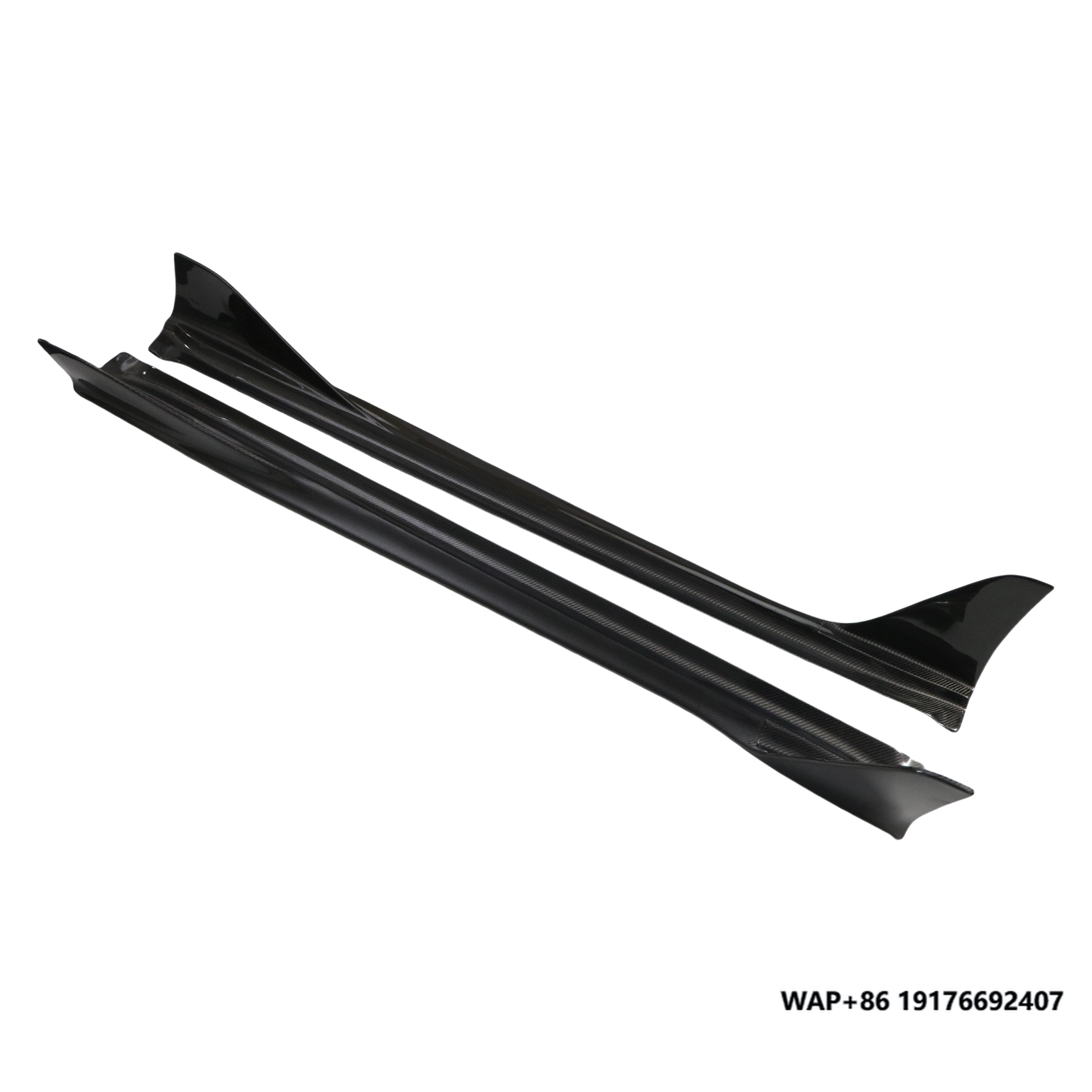 Appearance Body Kits PD Style Side Bumper Lip forPorsche 718 981 Boxster Cayman Use High Quality Carbon Fiber Side Skirt