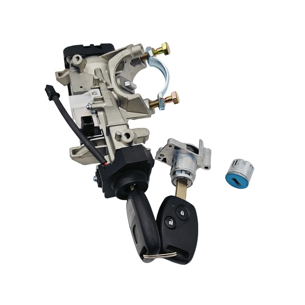 06350SWN011 06350-SWN-011 Ignition And Door Lock Cylinder Switch Assembly Set With 2 Remote Keys For 2007-2011 Honda CRV
