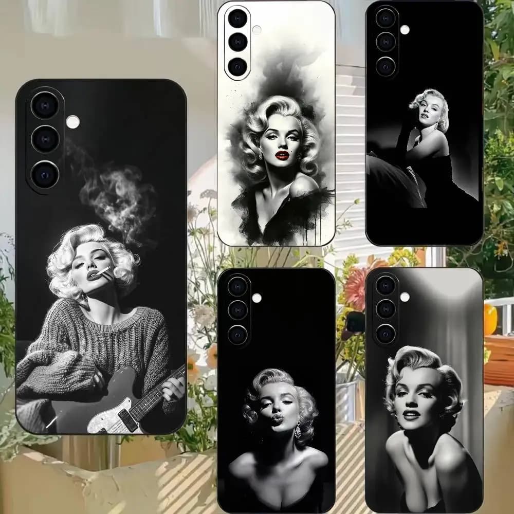 T-Timeless goddess Black -white   Phone Case Black Silicone Soft For Samsung A73,A72,A71,A70,A53,A52,A51