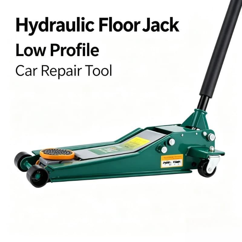 Hydraulic jack horizontal 3 ton double pump ultra-low level thickening car tire change repair tool