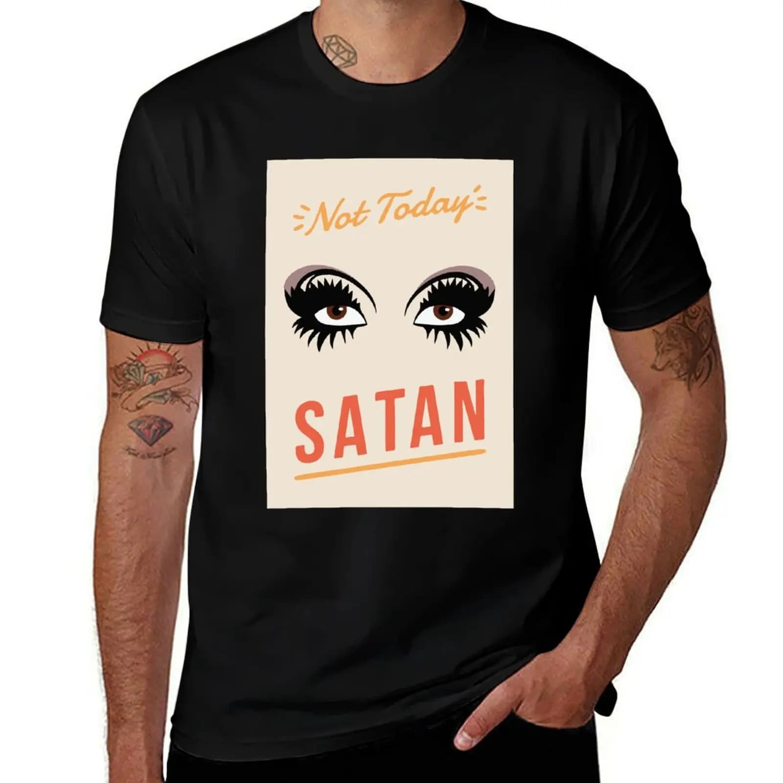 Bianca Del Rio 'Not Today Satan' RuPaul's Drag Race T-Shirt High Elasticity Sports Tee Shirt T-Shirt