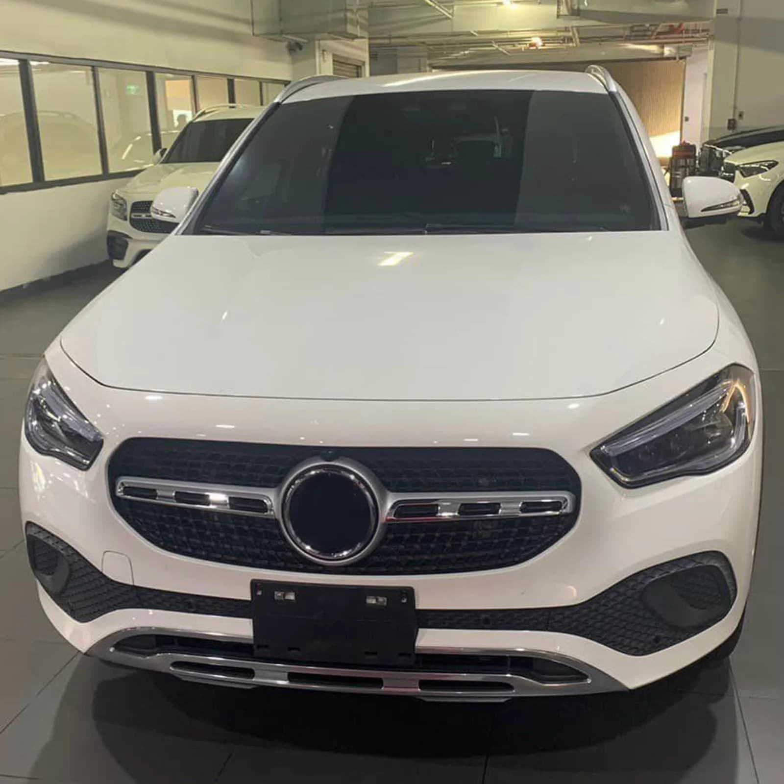Car Front Bumper Grille For Mercedes-Benz GLA-Class H247 2021-up Silver BlackGT Style Racing Grilles Body Kit Refit