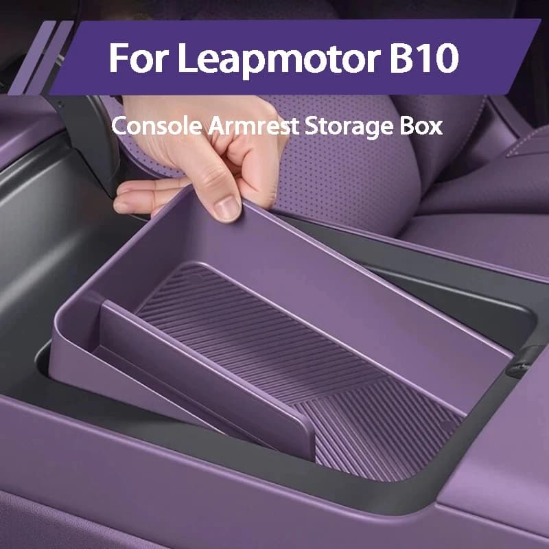 For Leapmotor B01 B10 Central Control Storage Box Armrest Box Interior Organizer Privacy Accessories