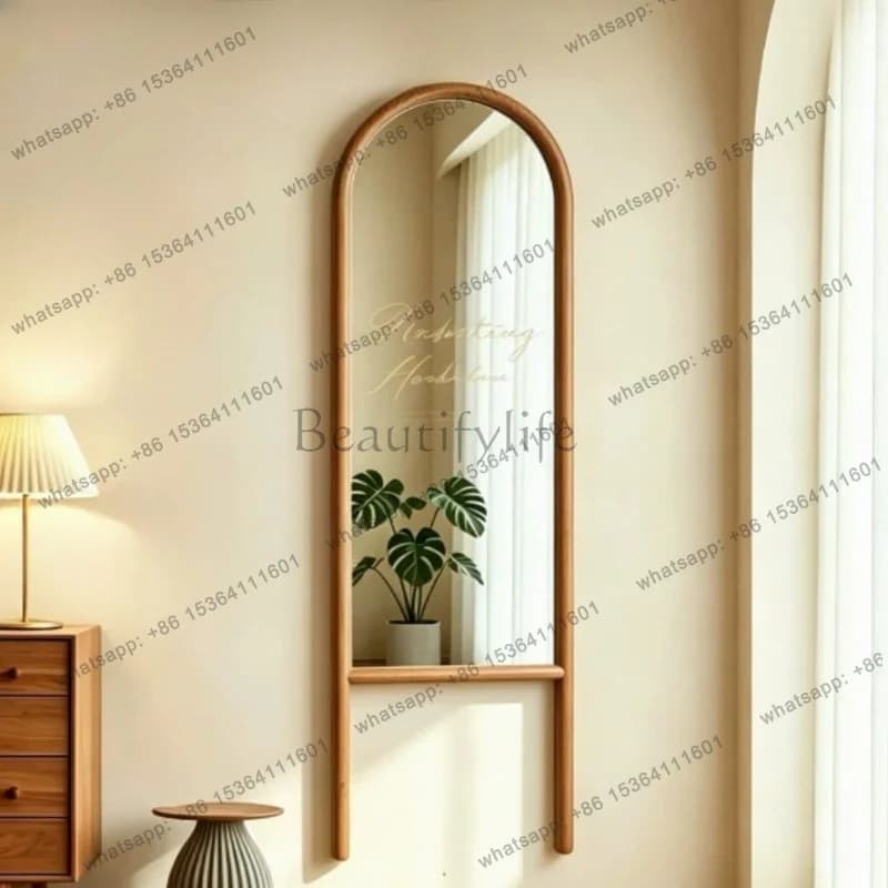 LSLiving Room Aesthetic Mirror Modern Decoration Vanity Nordic Korean Style Mirror Makeup Vintage Spiegel Wand Home Decorations