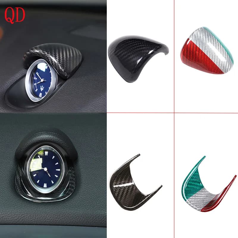 For Maserati Ghibli 2014-2021 Carcentral control clock decorative cover base cover sticker car interior protection accessories