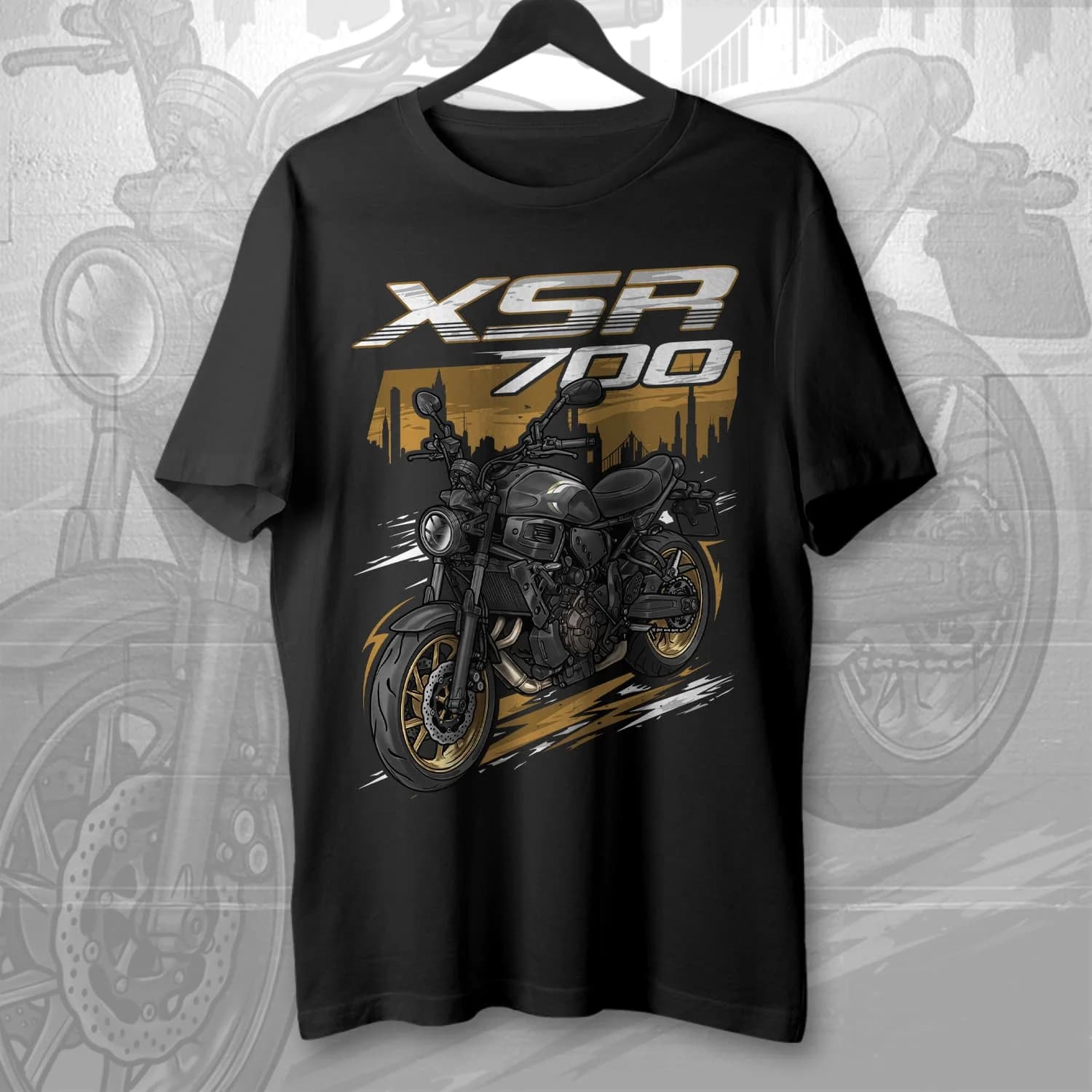 2005-2010 Models Japanese XSR 700 Motorcycle T-Shirt 100% Cotton O-Neck Short Sleeve Casual Mens T-shirt Riding Streetwear