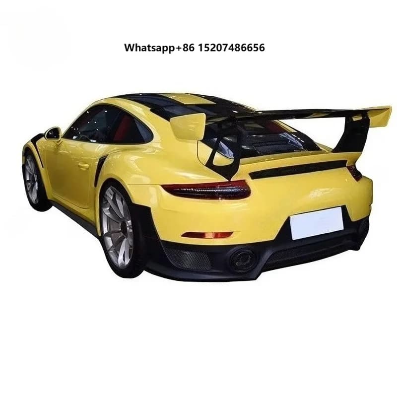 GT2RS style Rear spoiler for  911 991 991.1 991.2 car body kits Carbon fiber rear bumper Trunk lip wings spoilers