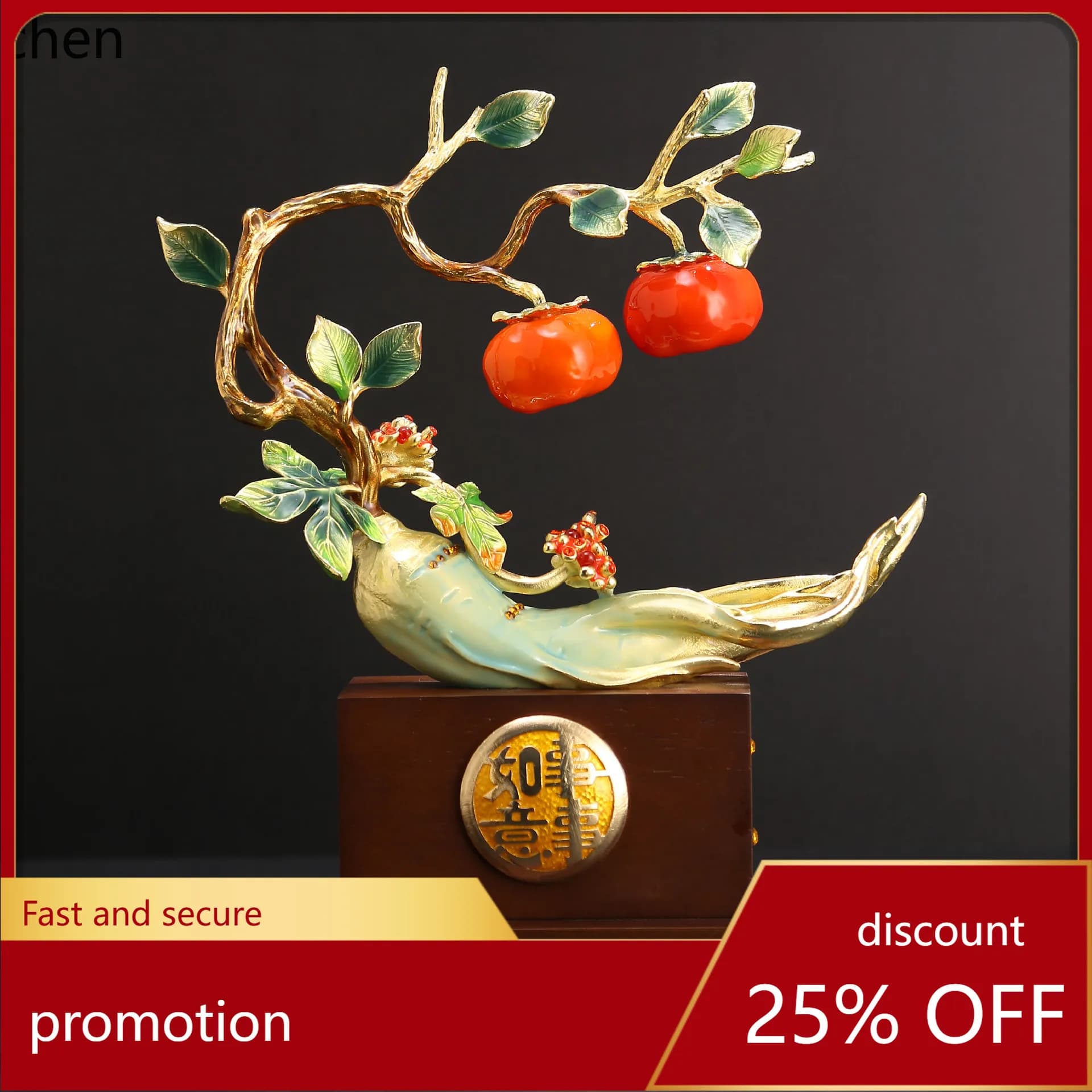 CZ Life Success Ginseng Ornament Home Entrance TV Cabinet Living Room Decoration New Home Move-in