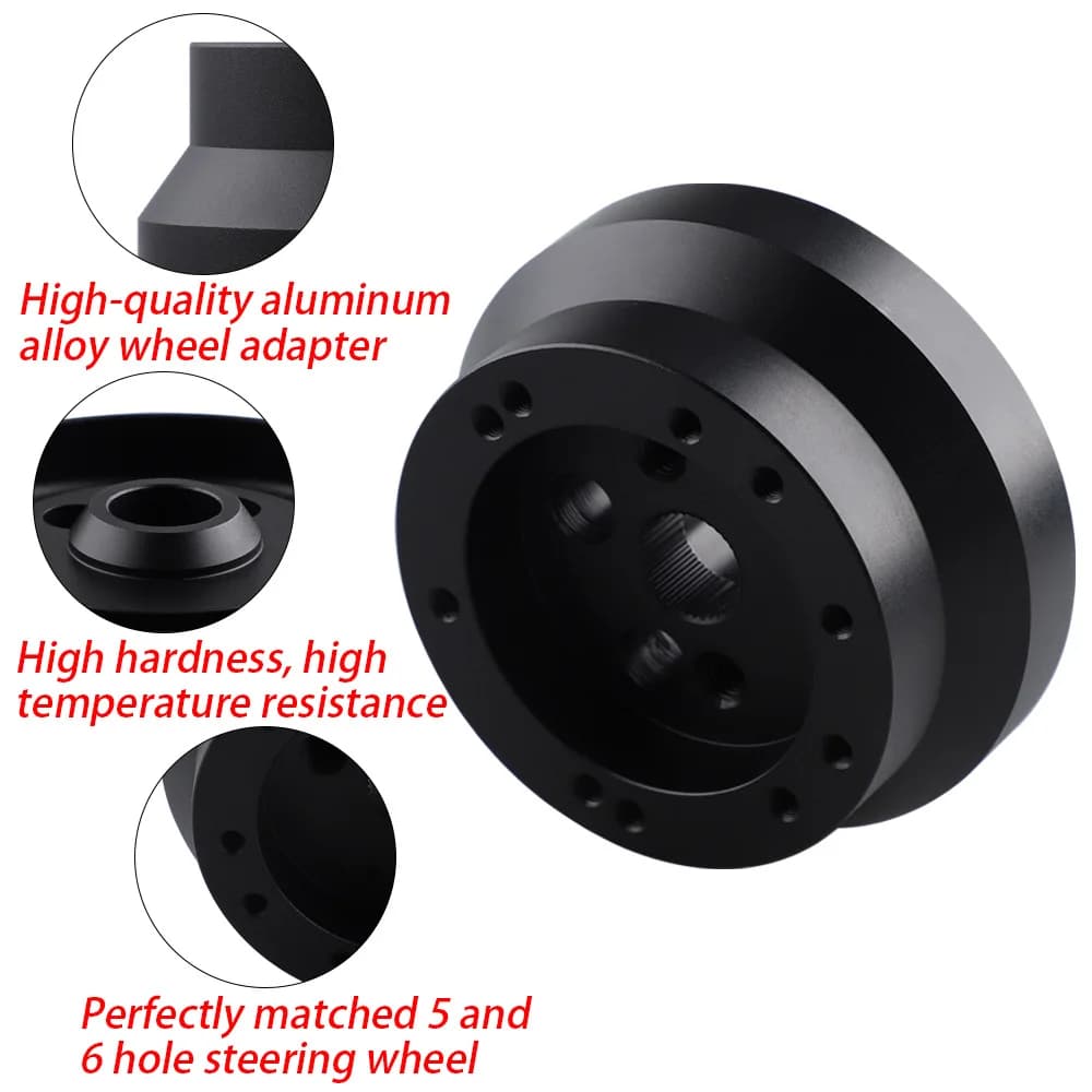 Hot Selling Wheel Hub Adapters with 5-hole and 6-hole Steering Wheel Base Adapters