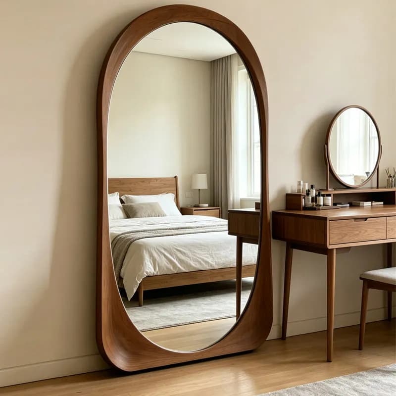 Items Modern Mirror Living Room Moving Standing Girls Men Bedroom Funky Long Luxury Mirror Bathroom Espelhos Home Decorations