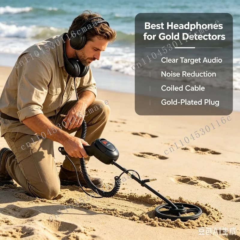 Hot Discounts Best K0SS UR30 Headphone Earphone for GOLD Metal  Suitable for 4500 5000 GFX7000 Gold Detector