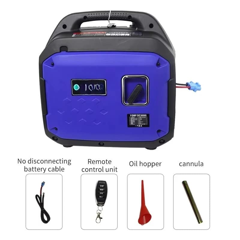 Portable 24V Inverter Generator for Air Conditioning Parking Power Supply Heavy Goods Vehicles Truck Camping RVs - 3000W Output