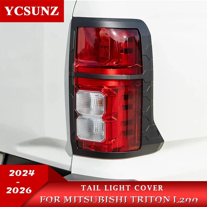 ABS Rear Tail Light Cover For Mitsubishi Triton L200 MV 2024 2025 2026 Double Cabin Car Accessories