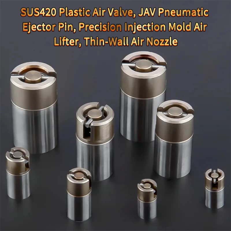 2-5pcs SUS420 Plastic, JAV Pneumatic Ejector Pin, Precision Injection Lifter, Thin-Wall Nozzle