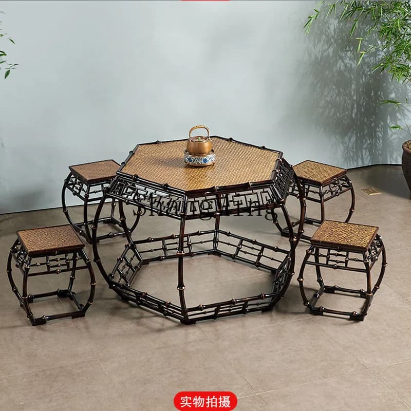 FG Chinese tea table living room balcony household furniture classical pastoral tea table tea table