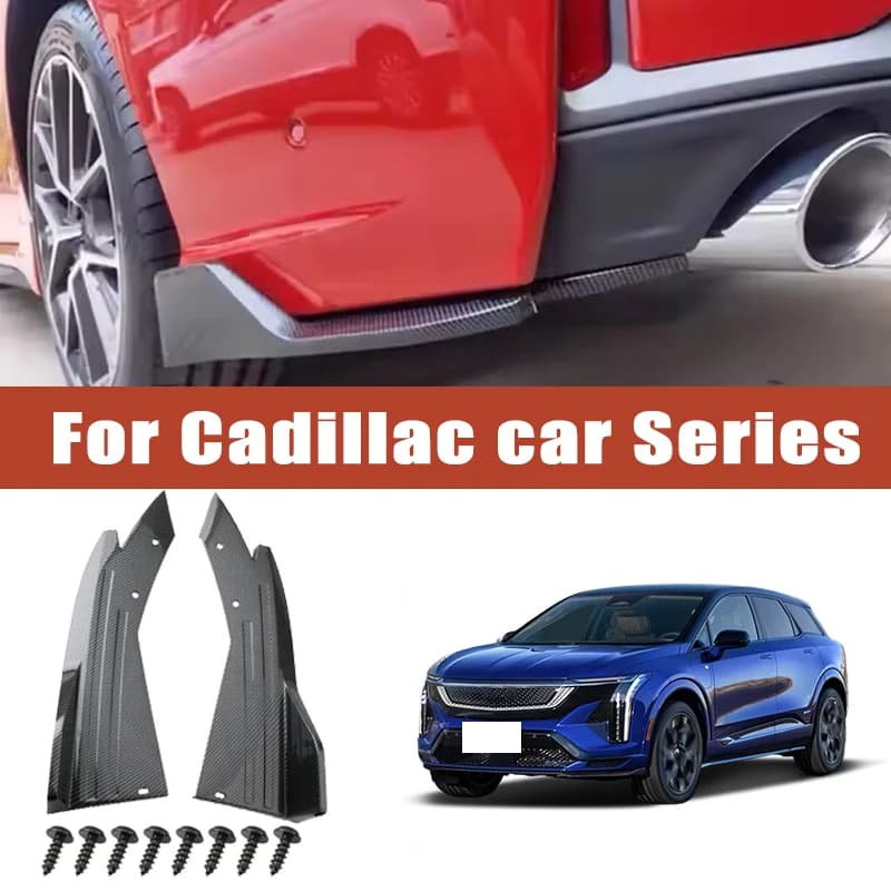 2pcs Rear Bumper Spoiler Lip Splitter Diffuser Anti-Crash Winglet Car Mod For Cadillac ATS ATS-L CT4 CT5 CT6 XTS XT4 XT5 XT6 SRX