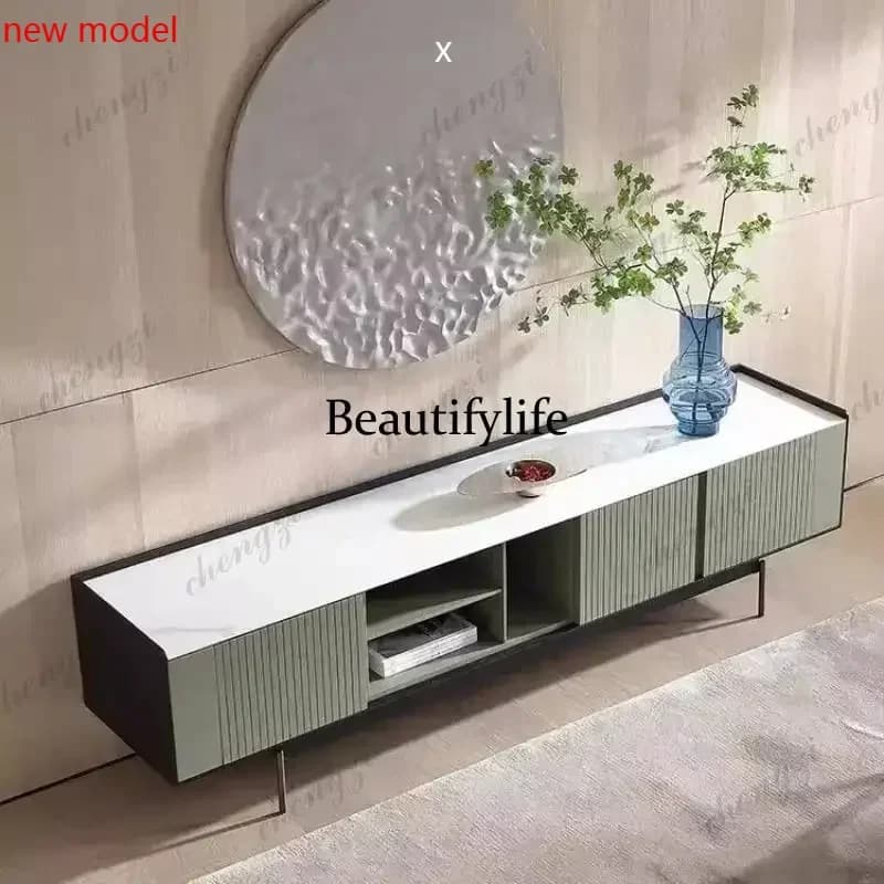 N138Cute White Tv Cabinet Custom Decoration Italian Vintage Unique Tv Stands Saving Designer Wood Mueble Televisor Furniture Hom