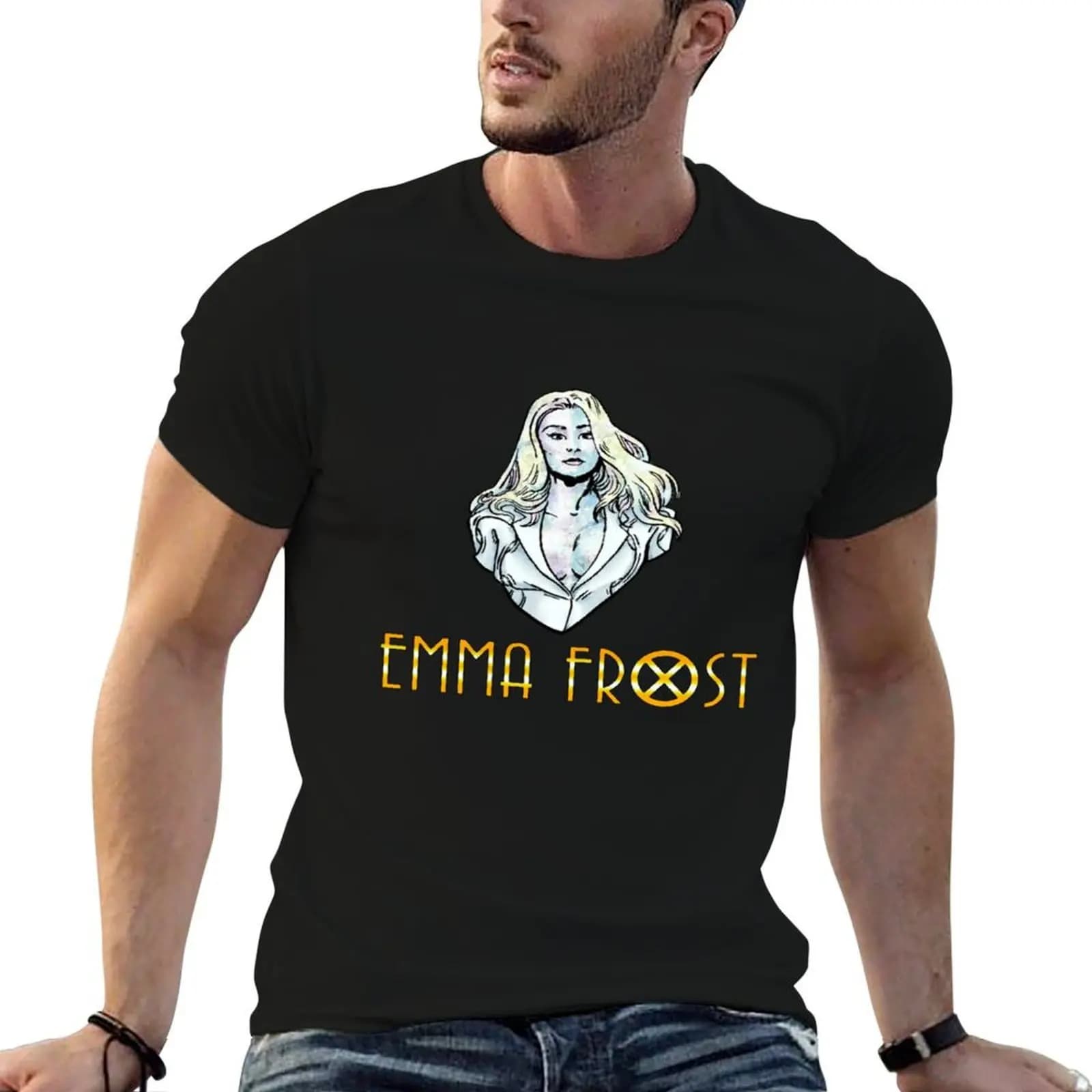 Emma Frost T-Shirt cotton man t-shirts affliction shirts men clothing