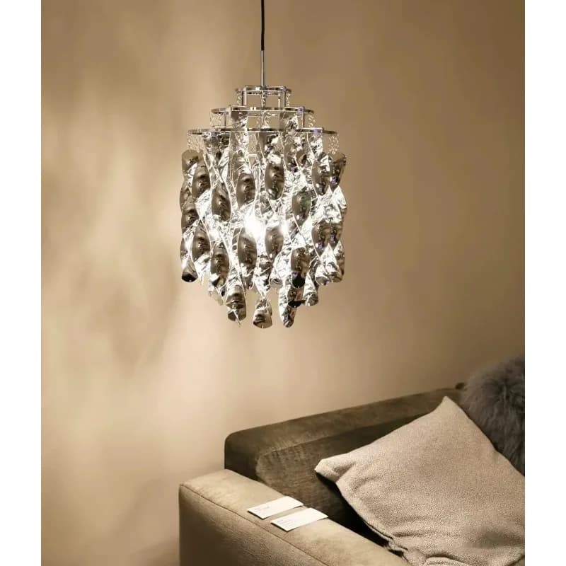 Chandeliers, waterfall living room lamps