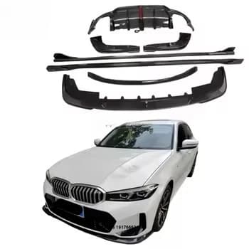 Suitable forBMW 3 Series G20 Carbon Fiber Front and Rear Spoilers Side Skirts Body Kit Fenders Trunk Lid Front and Rear Bumpers