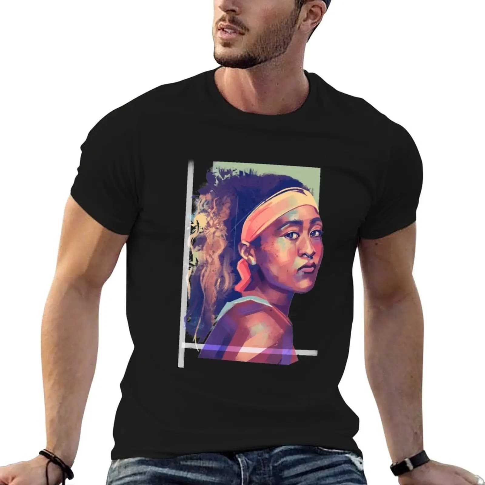Naomi Osaka T-Shirt luxury t-shirt man clothes t shirt men