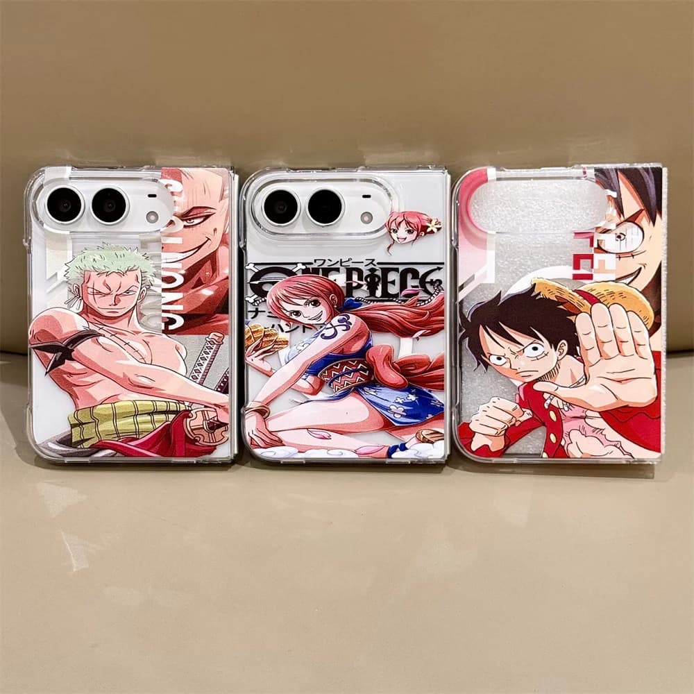 Korean Ins Fashion yellow Anime Magnetic Phone Case For Samsung Z Fold 8 ZFold8 Fold8 Cover with Magsafe Stand Holder Cute Cases