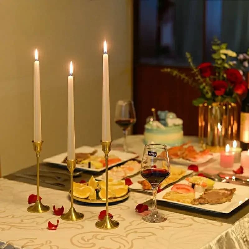 Light Luxury Candle Holder Ornament European Retro Romantic Table Arrangement Simple Modern Internet Celebrity Photography Props