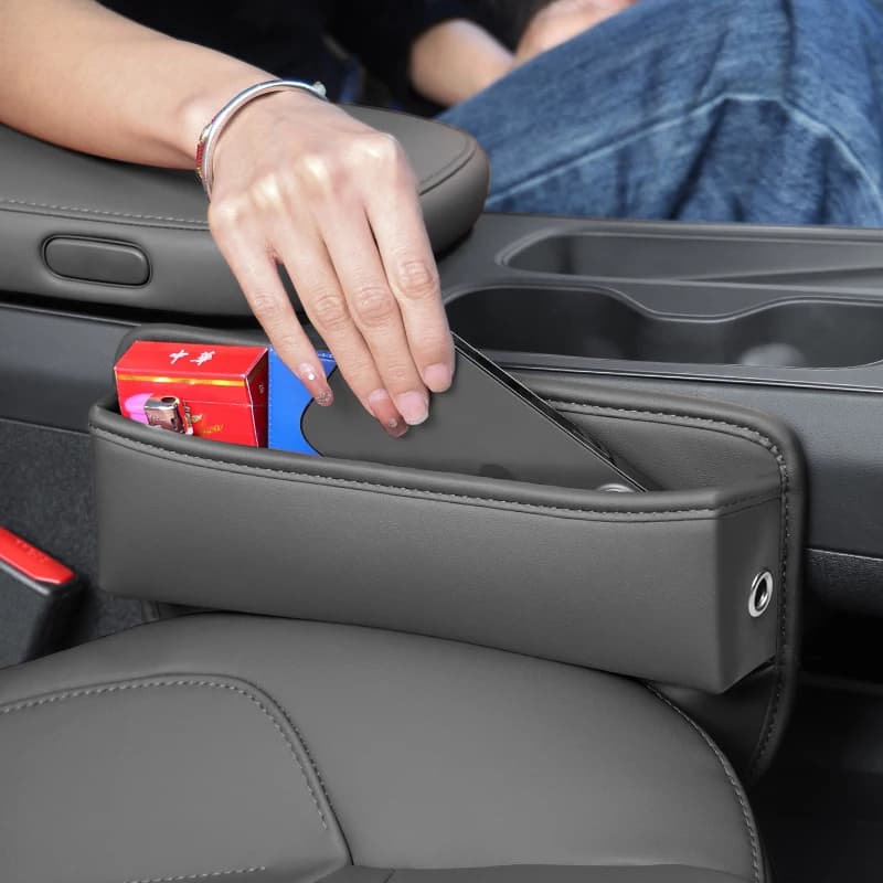 Car Seat Gap Storage Organizer Box For Toyota Corolla RAV4 CHR Avensis T22 T25 T27 Auris Prado LC 120 150 FJ Cruiser Accessories