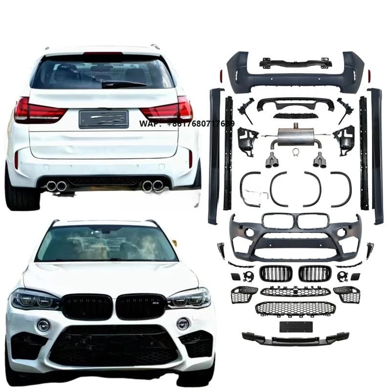 Carbon Fiber M Sport X5 M Performance F15 Full Body Kit Complete Wide X5m Bodykit for   X5 F15 2013 2014 2015 2016 2017 2018