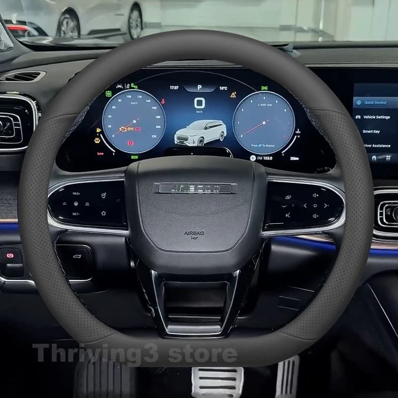 Leather Car Steering Wheel Cover For JAECOO J8 PHEV 2025 2026 J7 Covers For Covers Auto Steering Wheel JAECOO J8 Accessories